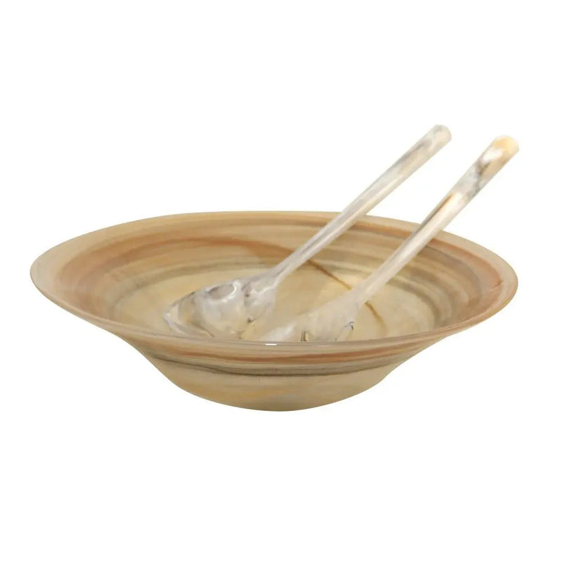 Saladier en céramique dorée grand format — service à table Zistyhome