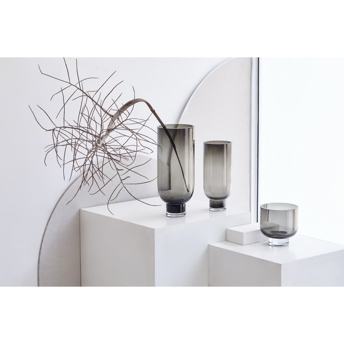 Art de la Table Vase bas ou bol moderne, Design Sobre, OMAHA07GR Zistyhome art de la table