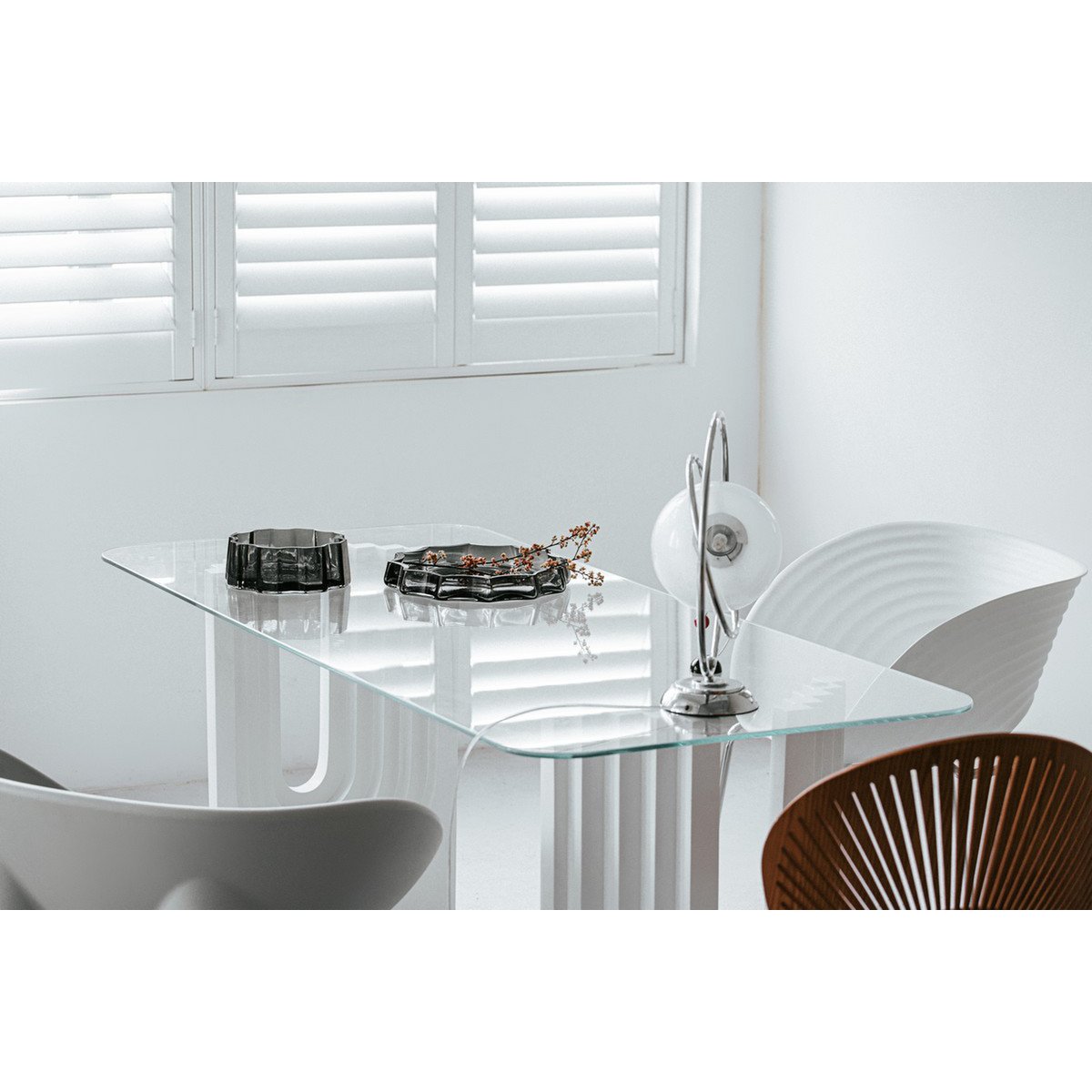 Bol de luxe moderne-classique, design élégant, LENOX 08 Gris