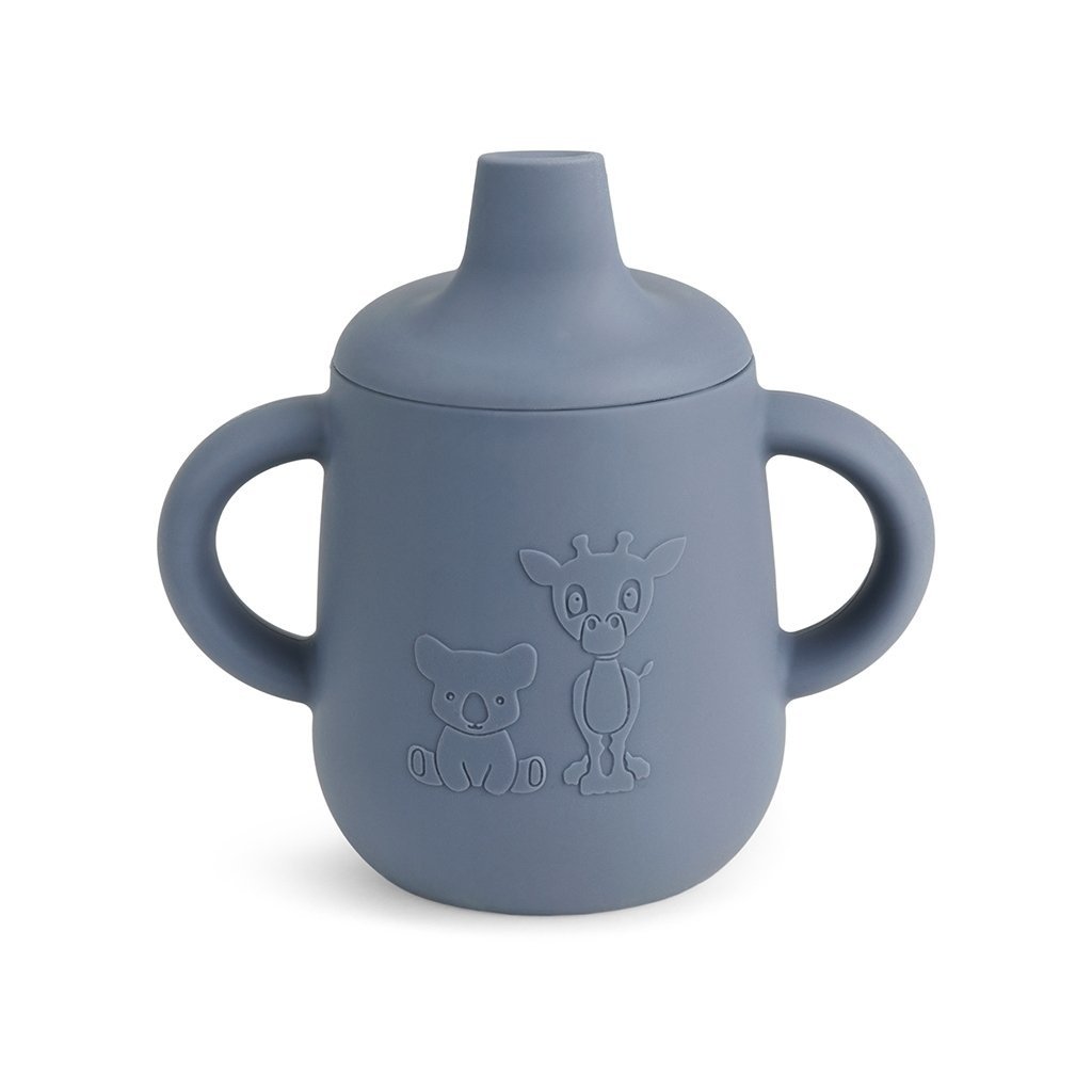 Gobelet en silicone Aiko avec couvercle sippy