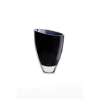 vase en verre moderne élégant bleu foncé, BULED25IB, verre de luxe 9mm