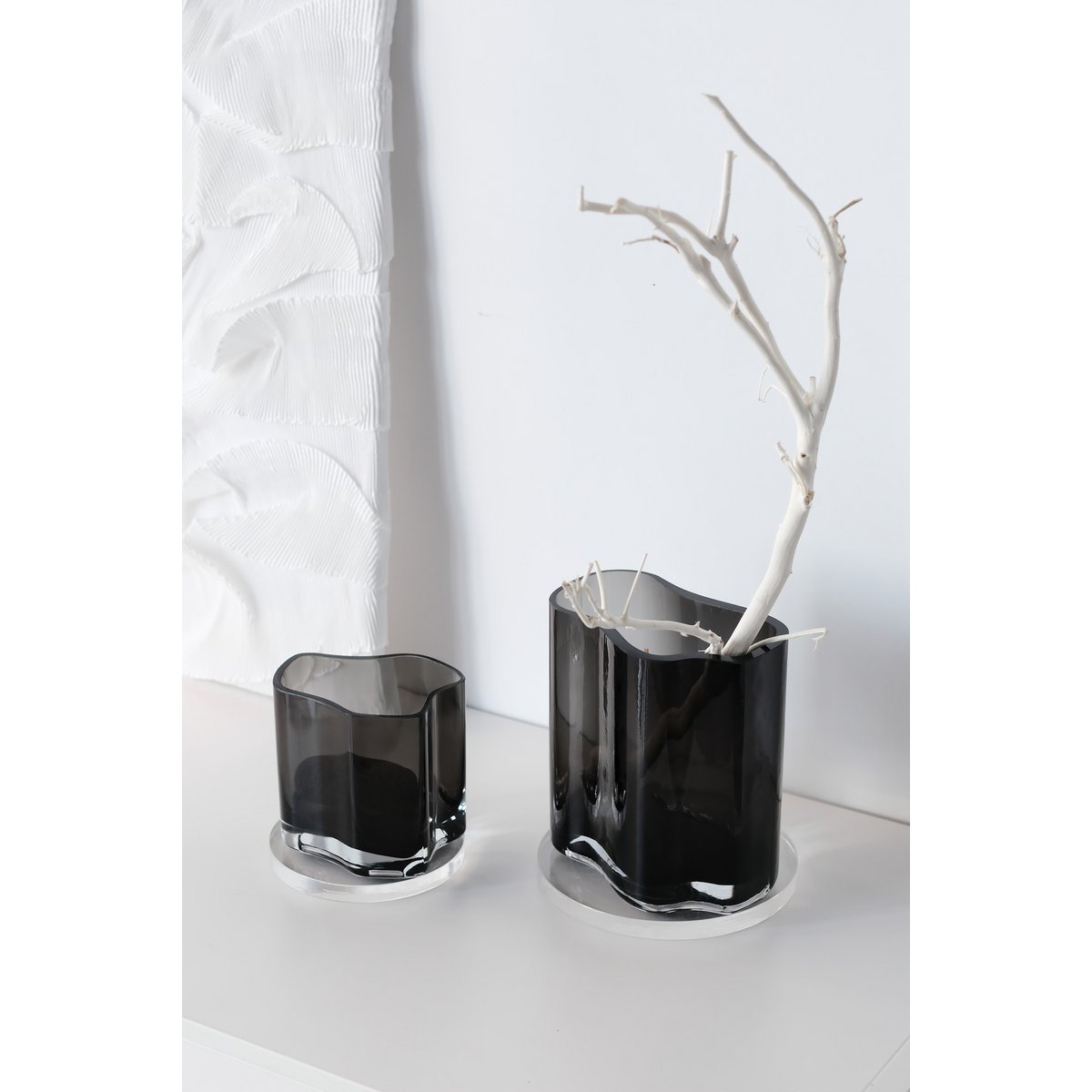 Art de la Table Nouveau vase au design moderne inspiré de CORAL et Aalto, taille moyenne, COR20GR Zistyhome art de la table