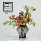 vase en verre élégant avec bord en or 24 carats, CUZCO