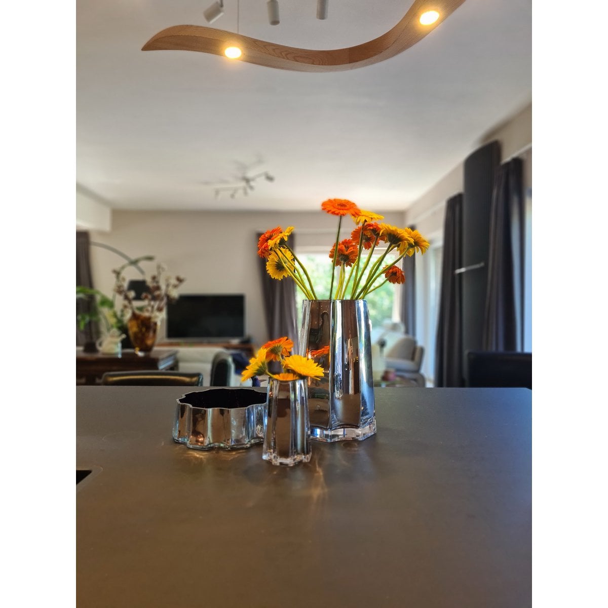 Vase de luxe moderne-classique, design élégant, LENOX 30 SILVER