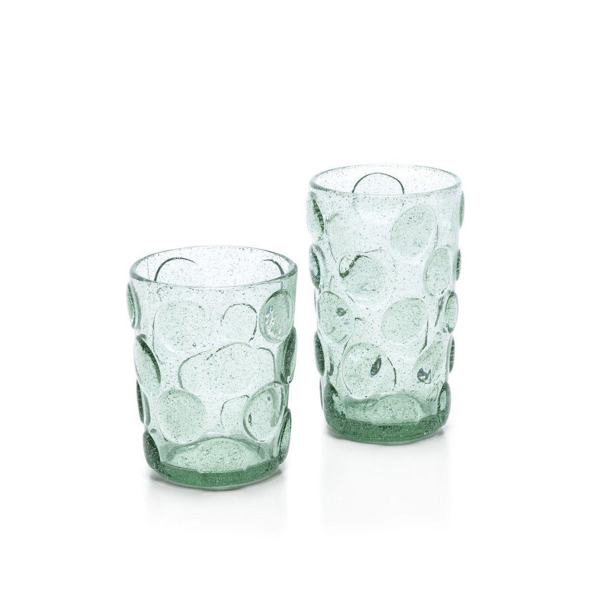 Le verre à eau Frosted Dot - Aqua
