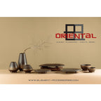 NouveauGrande assiette haut de gamme en céramique moderne East+West OTA07