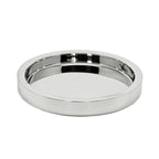 EDZARD plateau plateau de service Richmond, rond, inox poli miroir, diamètre 55 cm