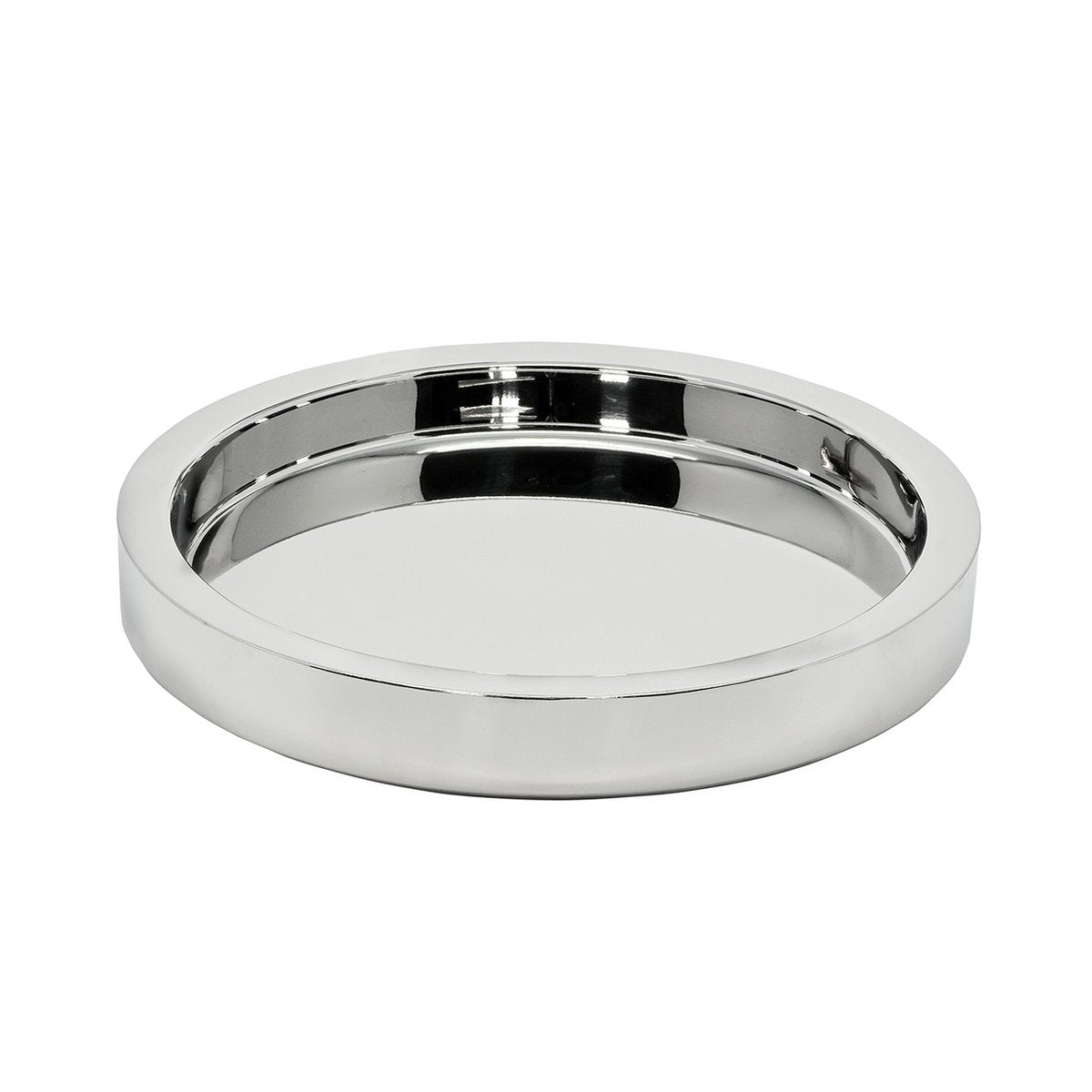 EDZARD plateau plateau de service Richmond, rond, inox poli miroir, diamètre 55 cm