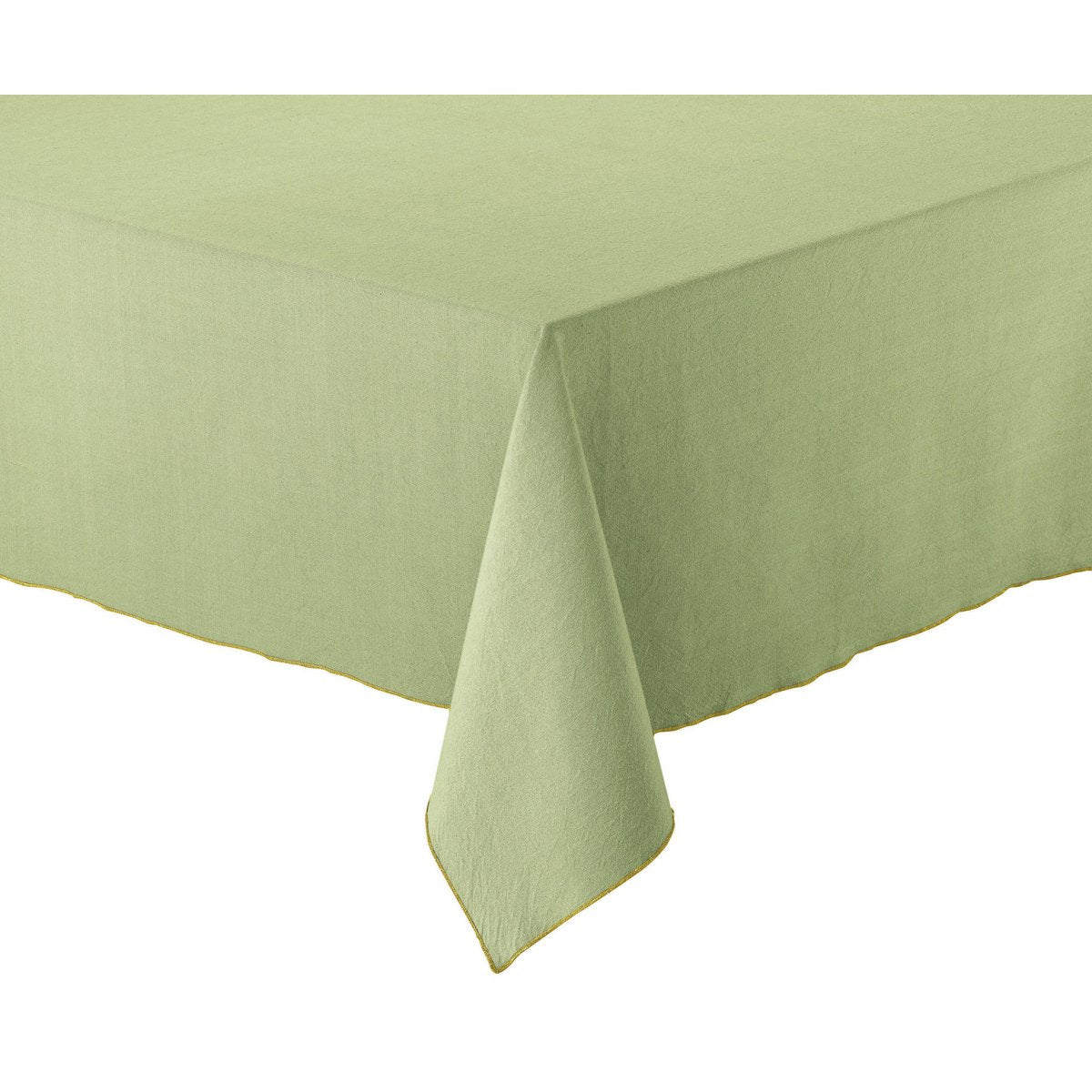 Nappe recyclée Grace Amande 140 x 140