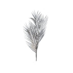 Fleur décorative palmier argent h90cm