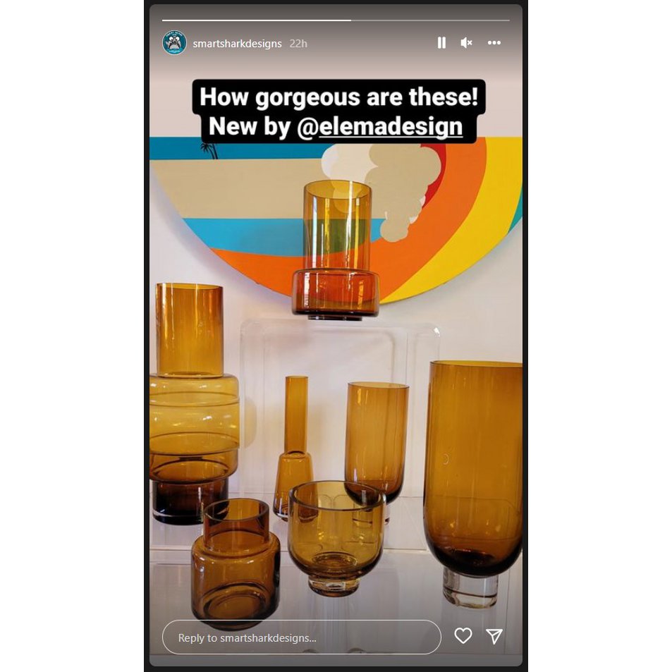 Art de la Table vase en verre épais de style rétro XXL, série: TYLER 46AM, édition de luxe en verre de 9 mm d'épaisseur Zistyhome art de la table