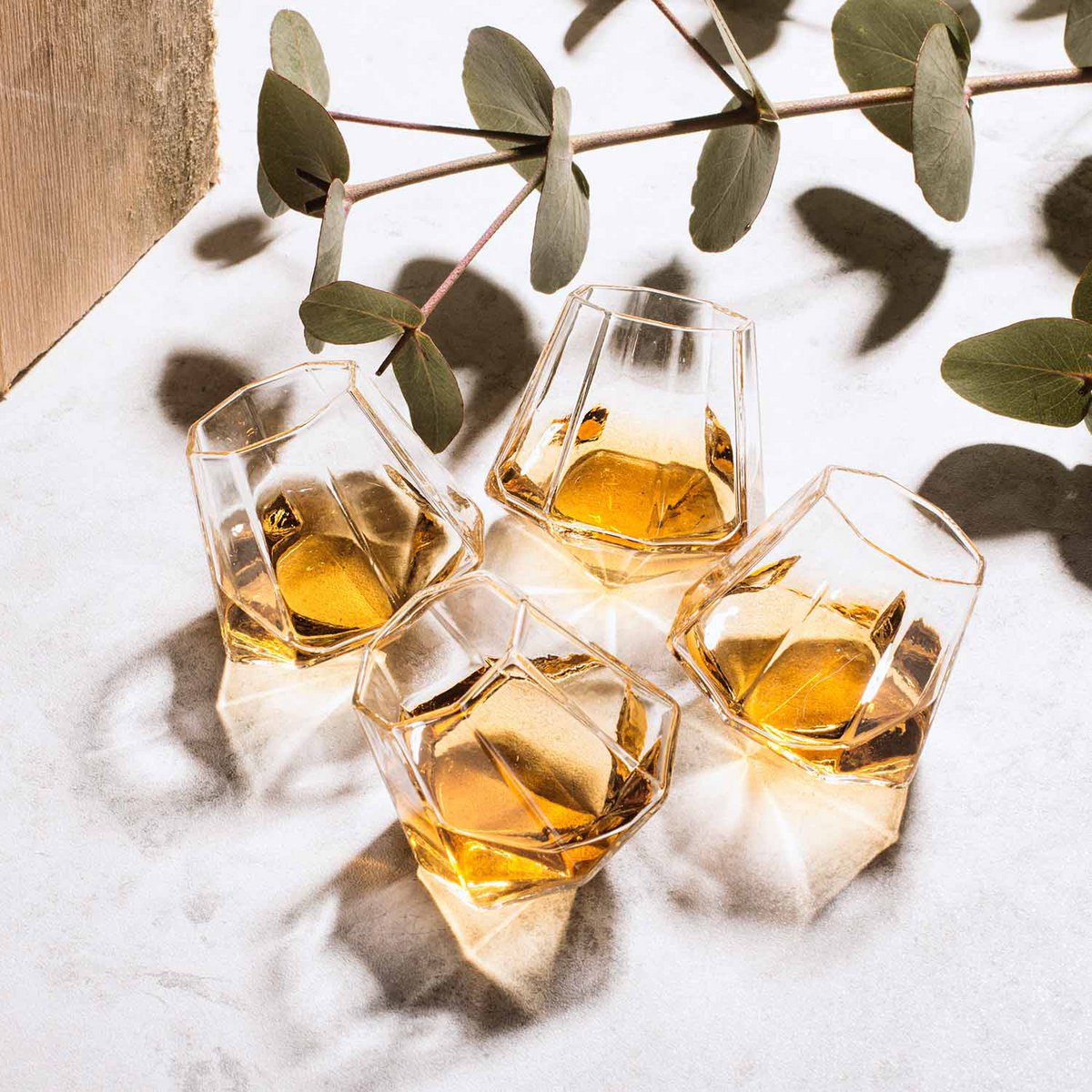 Verres à liqueur en diamant (Ensemble de 4)