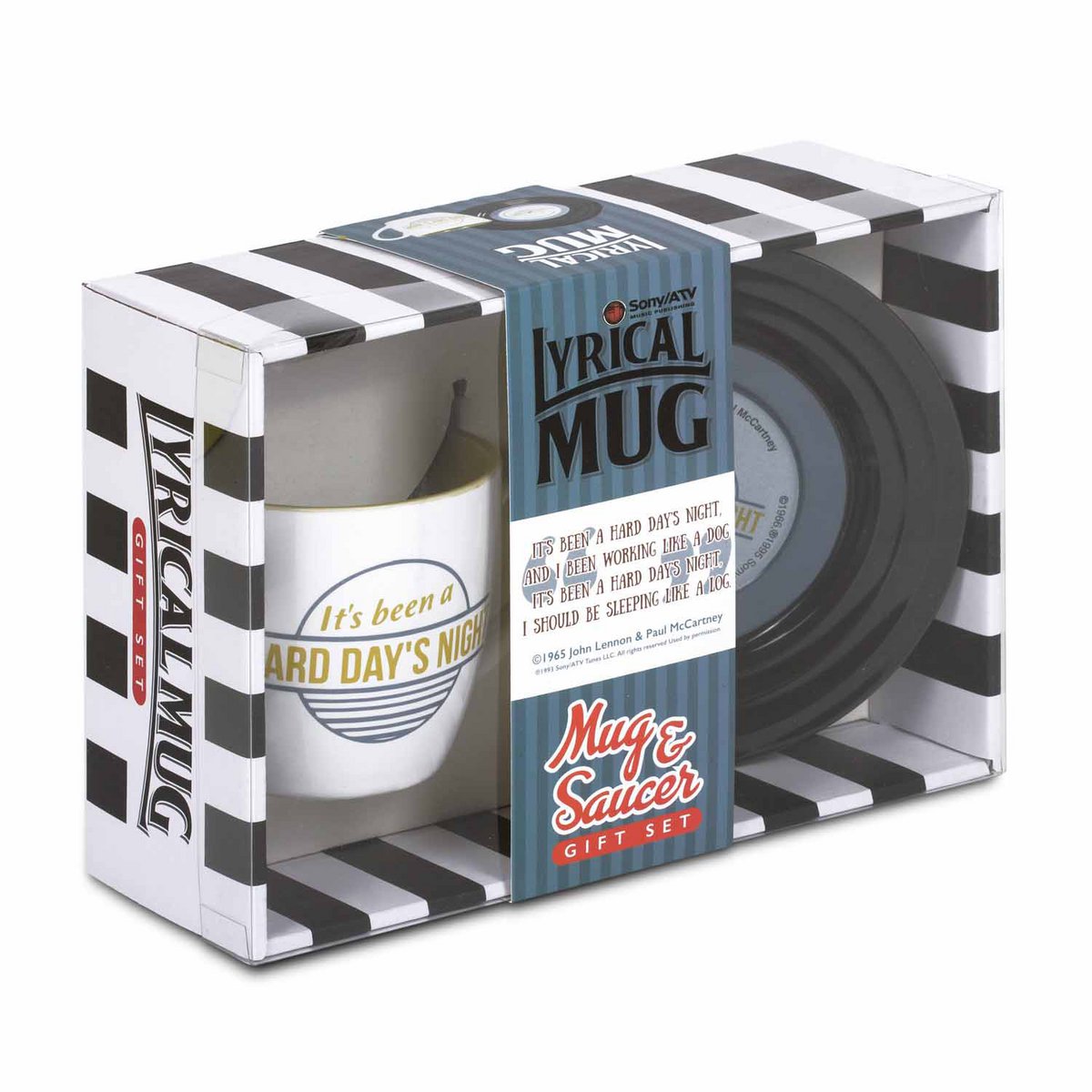 Set de mugs "Lyrical Mug" Hard Day's Night - Lennon & McCartney