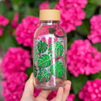 GREEN LIVING Bouteille en verre de 0,4 l