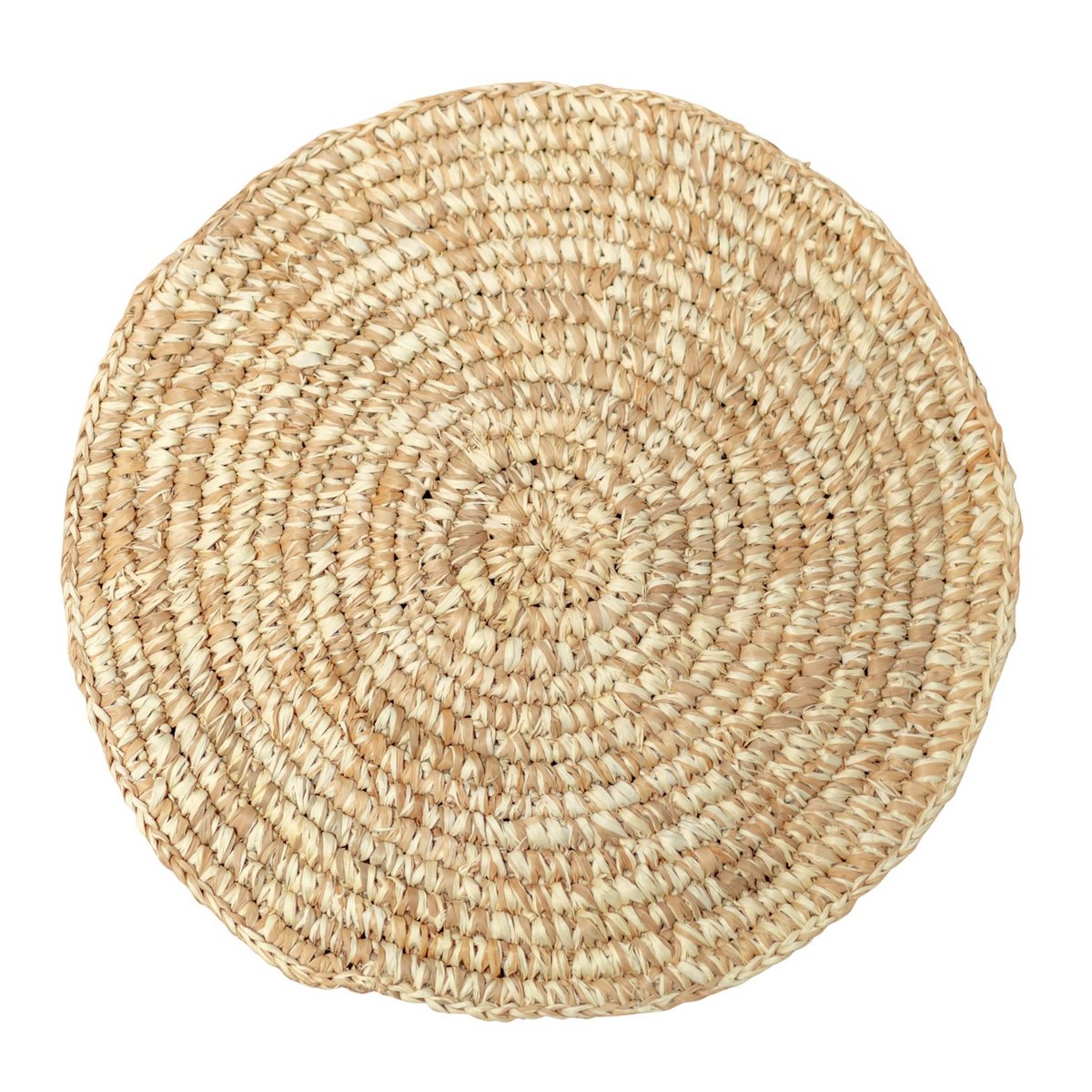 Set de table rond en raphia (lot de 2, 4 ou 6) URUP