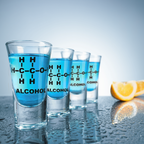 Mad Monkey - Verres à shot avec formule alcoolisée (lot de 4)