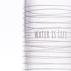 L'EAU C'EST LA VIE Bouteille en verre de 1,0 litre