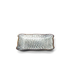 Assiette Carrée The Lotus Ice - Gris Marron - M