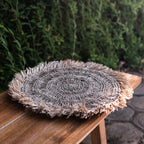 Set de table (lot de 2, 4 ou 6) 45 cm Tapis de table rond Boho WAISAI en raphia