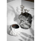 Art de la Table Vase en céramique w. look rock, design naturel tendance.CHU20WH Zistyhome art de la table