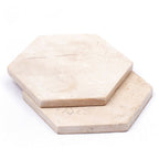 Marble Coasters Handmade Set de 4 ou 8 INAI (blanc)