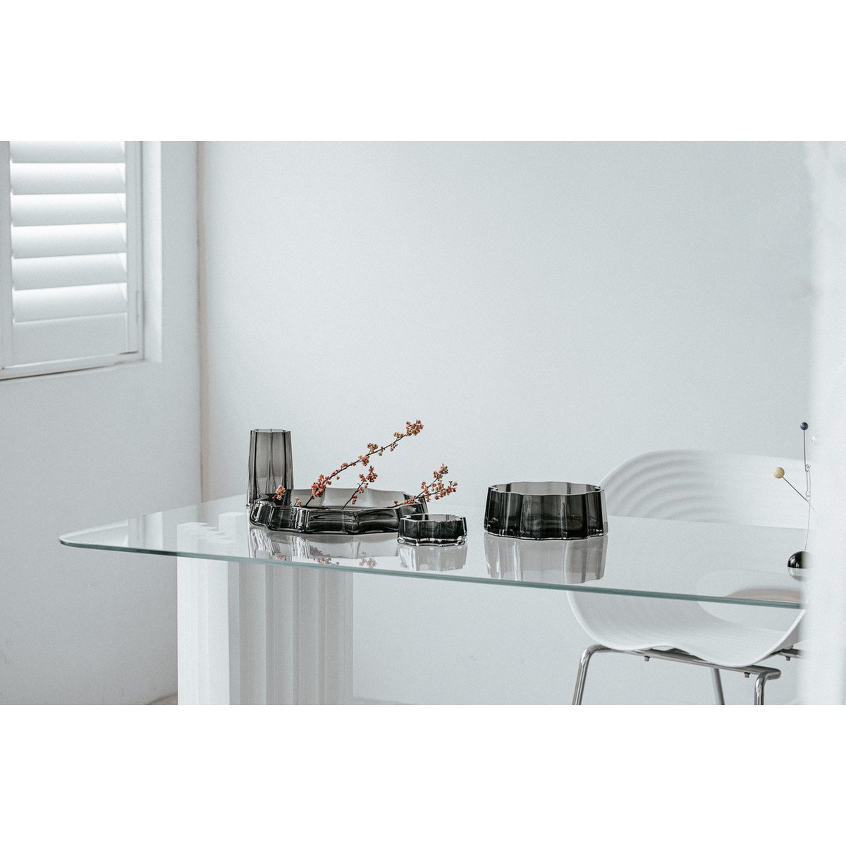 Bol de luxe moderne-classique, design élégant, LENOX 08 Gris