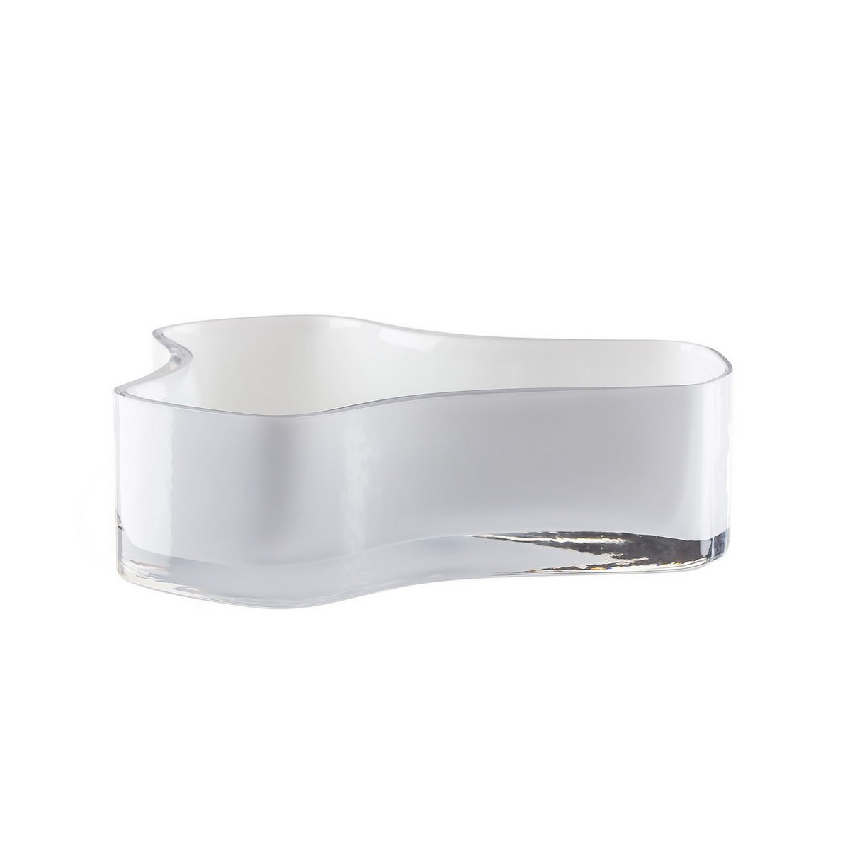New large bowl or plate with a modern design, inspired by CORAL and Aalto, COR08WH
