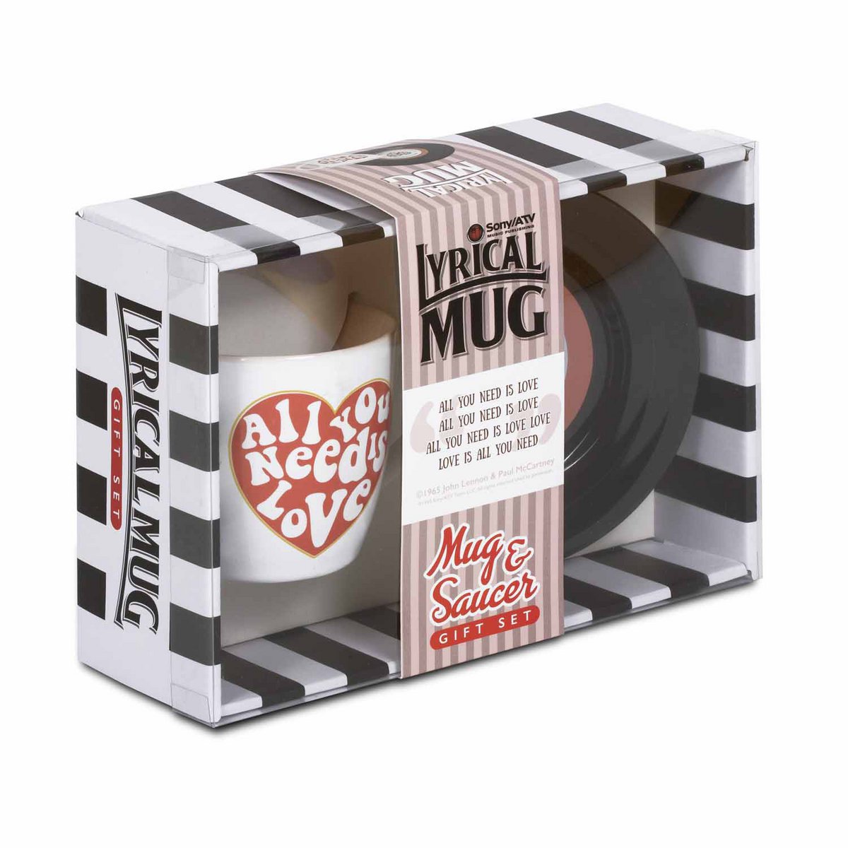 Set de mugs "Lyrical Mug" Love - Lennon & McCartney