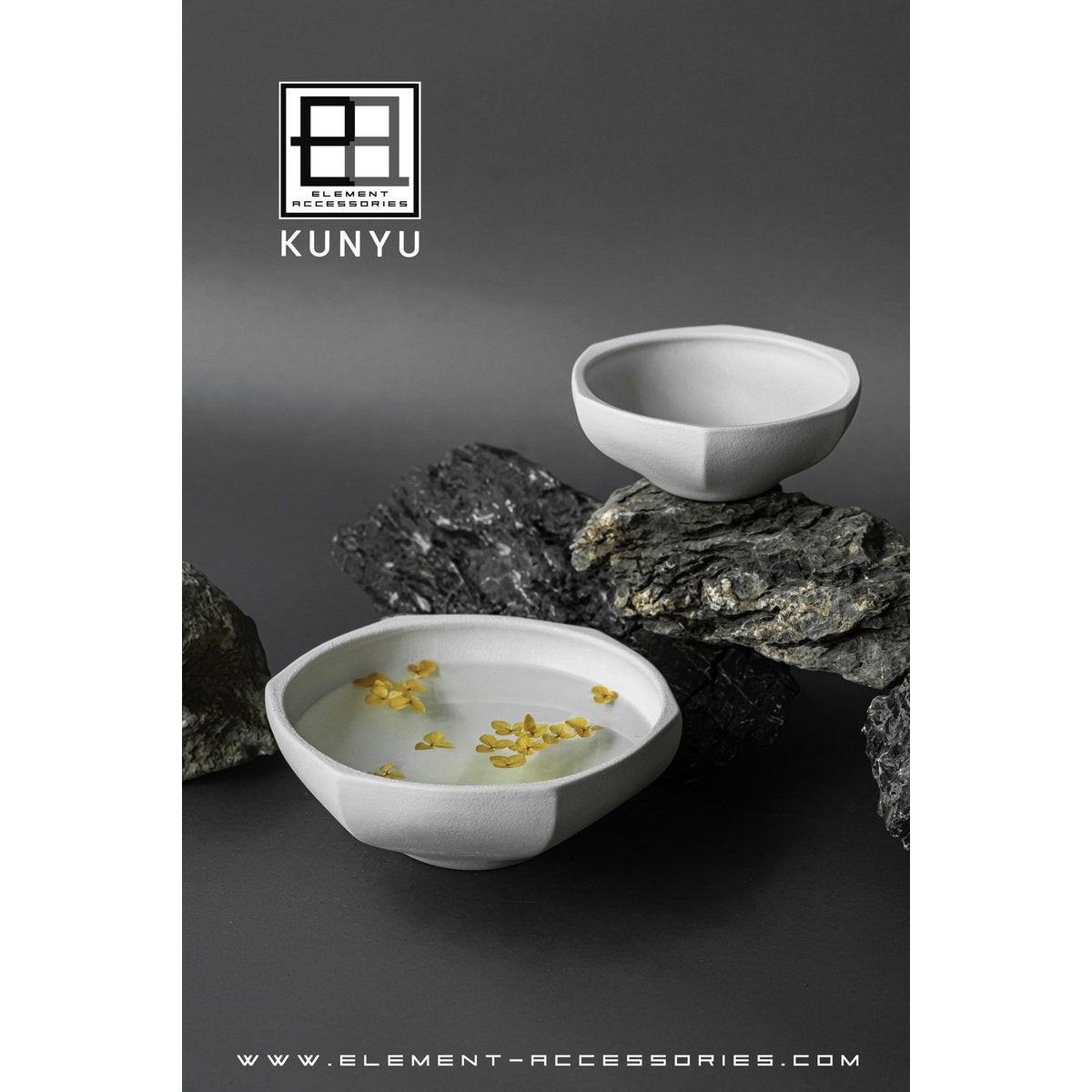 Bol de style asiatique moderne, design et finition haut de gamme, KUNYU22WH