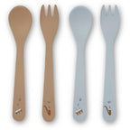 Ensemble de couverts Carl en bioplastique (PLA) 4 pcs.