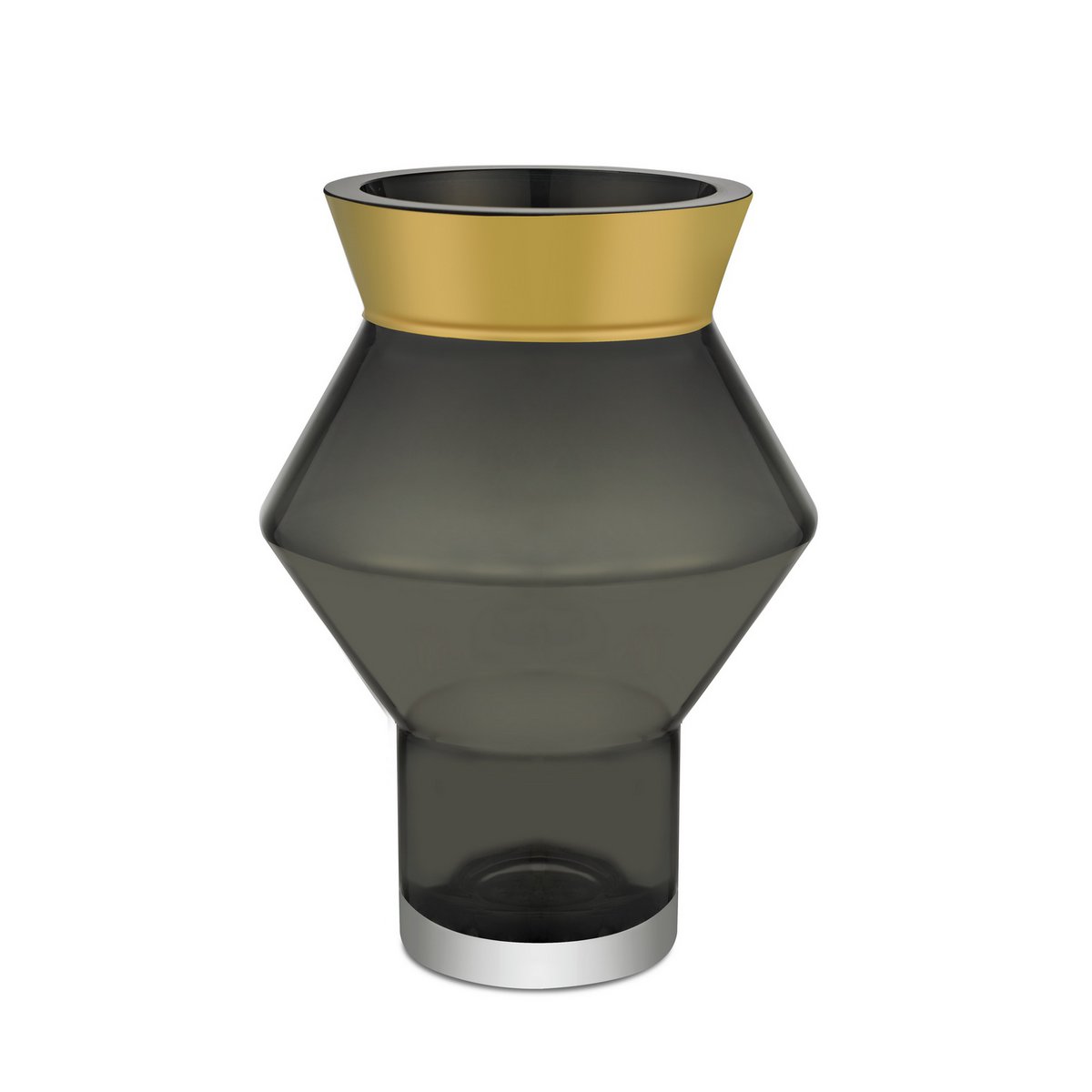 vase en verre élégant avec bord en or 24 carats, CUZCO