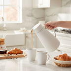 Cafetière isotherme blanche 1l