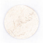 Ensemble de sous-verres ronds en marbre de 4 ou 8 RANUKA faits à la main (blanc)