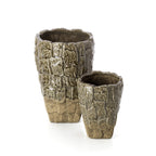 Vase Texture Roche - Pierre Grise - S