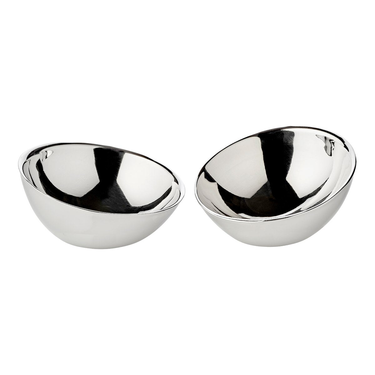 EDZARD set de 2 bols Asti, acier inoxydable poli miroir, diamètre 10 cm, hauteur 5 à 8 cm