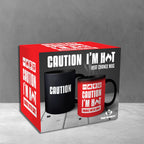 Mad Monkey - Tasse "Caution I am Hot" - avec changement de couleur