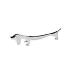 EDZARD set de 6 porte-couteaux Porte-couteau chien / teckel, noble argenté, protégé contre la ternissure, longueur 9 cm