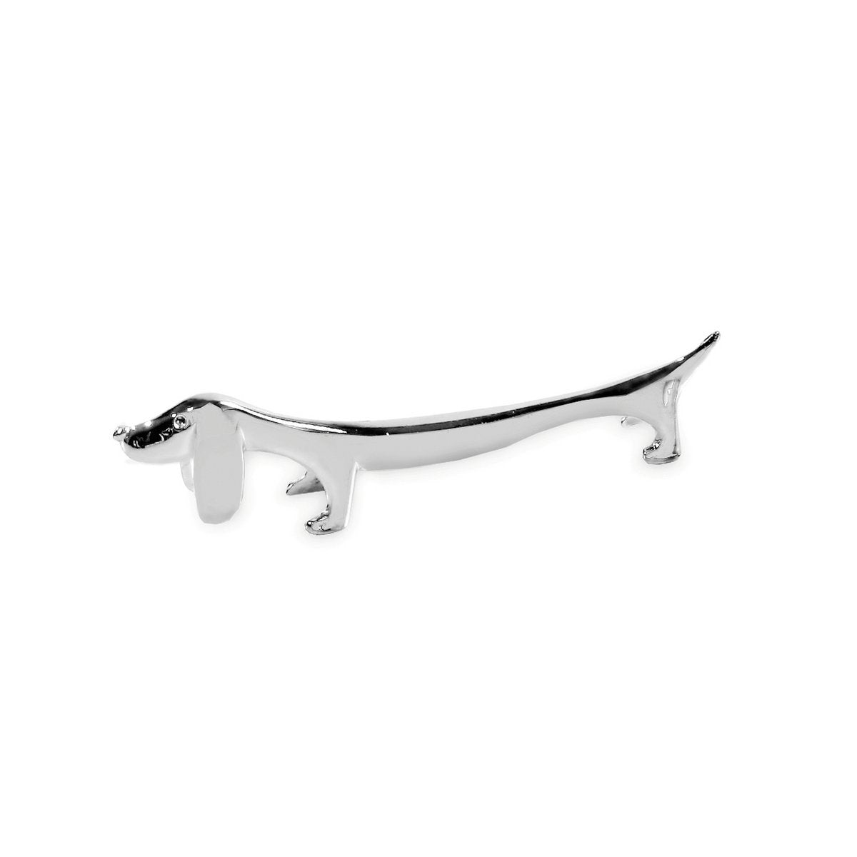 EDZARD set de 6 porte-couteaux Porte-couteau chien / teckel, noble argenté, protégé contre la ternissure, longueur 9 cm