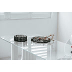 Grand bol ou récipient de luxe moderne-classique, design élégant, LENOX 05 Gris