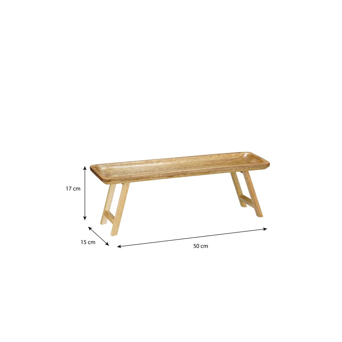 Plateau Duko marron foncé