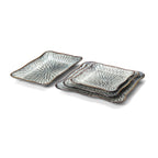 Assiette Rectangulaire The Lotus Ice - Gris Marron - L