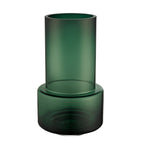 Art de la Table grand vase à fleurs épais de style rétro, verre de qualité vert foncé : TYLER35GE Zistyhome art de la table