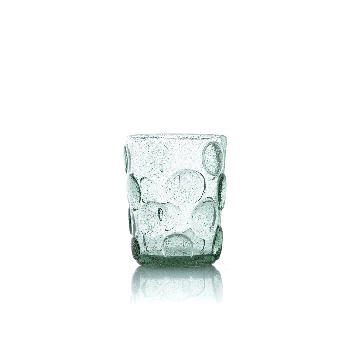 Le verre à eau Frosted Dot - Aqua