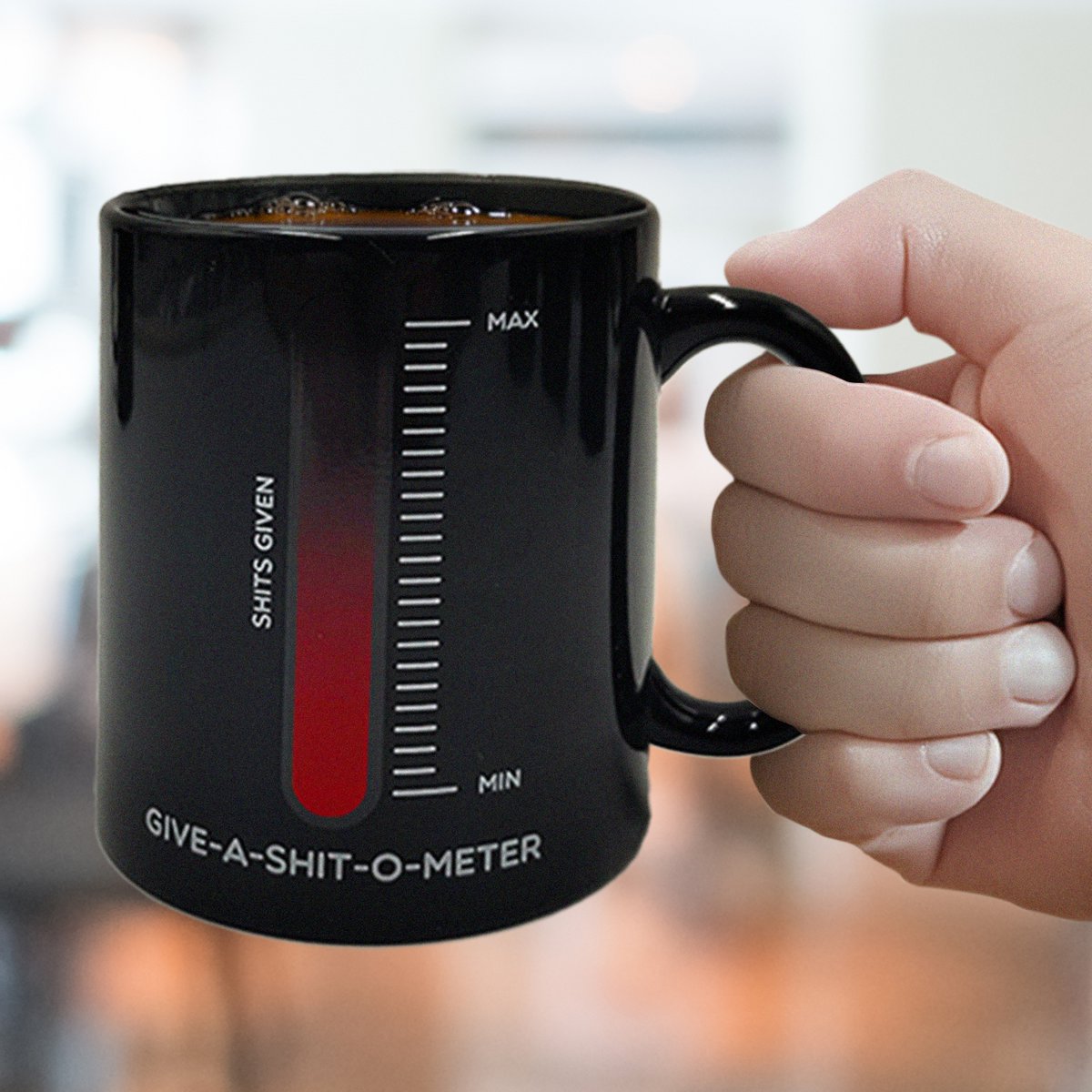 Mad Monkey - Mug "Give a Shit" - avec changement de couleur