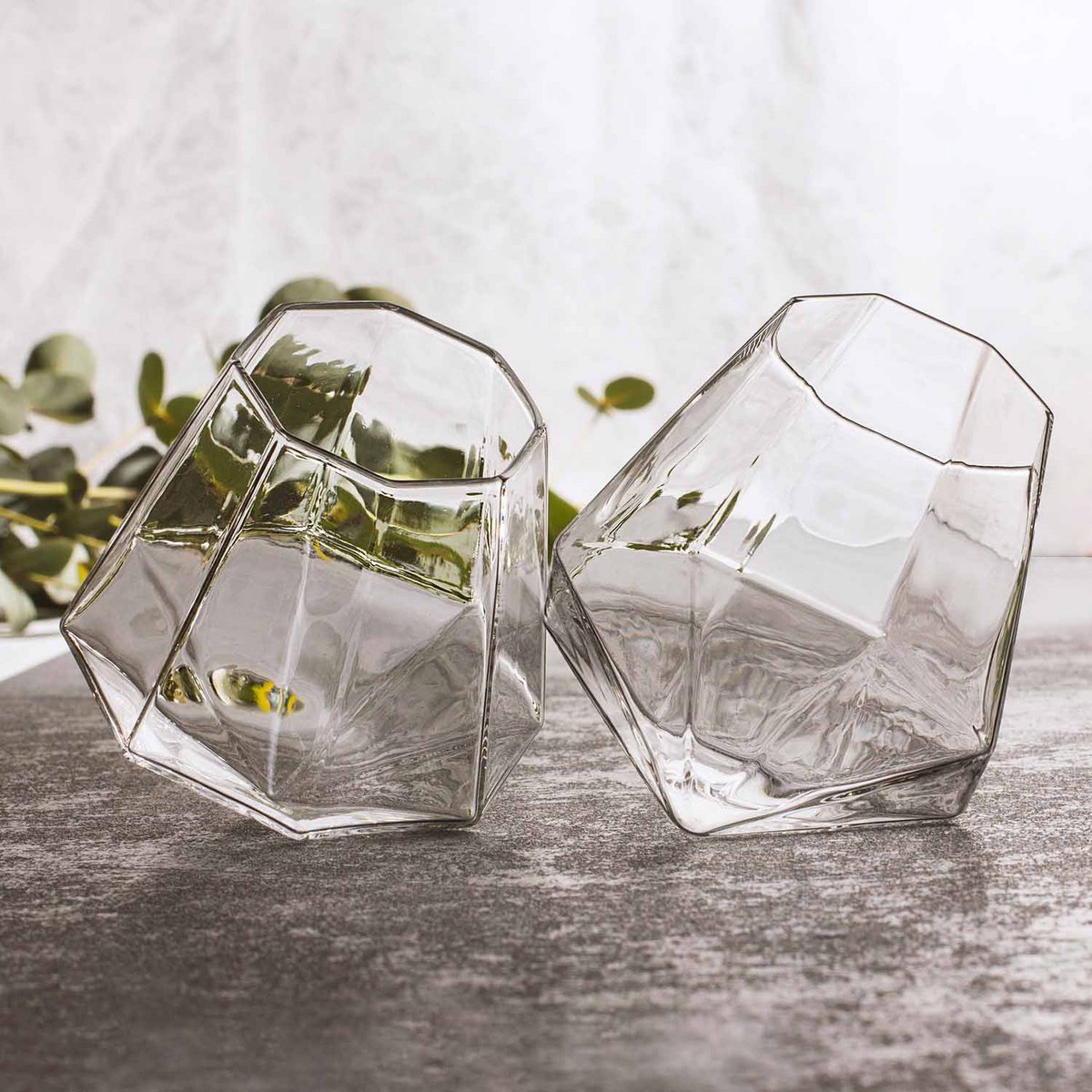 Mad Monkey - Lot de 2 verres diamant