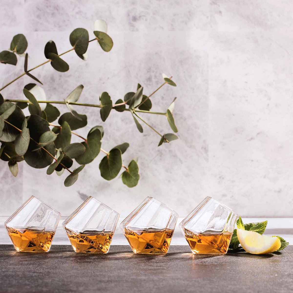 Verres à liqueur en diamant (Ensemble de 4)