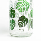 GREEN LIVING Bouteille en verre de 0,4 l