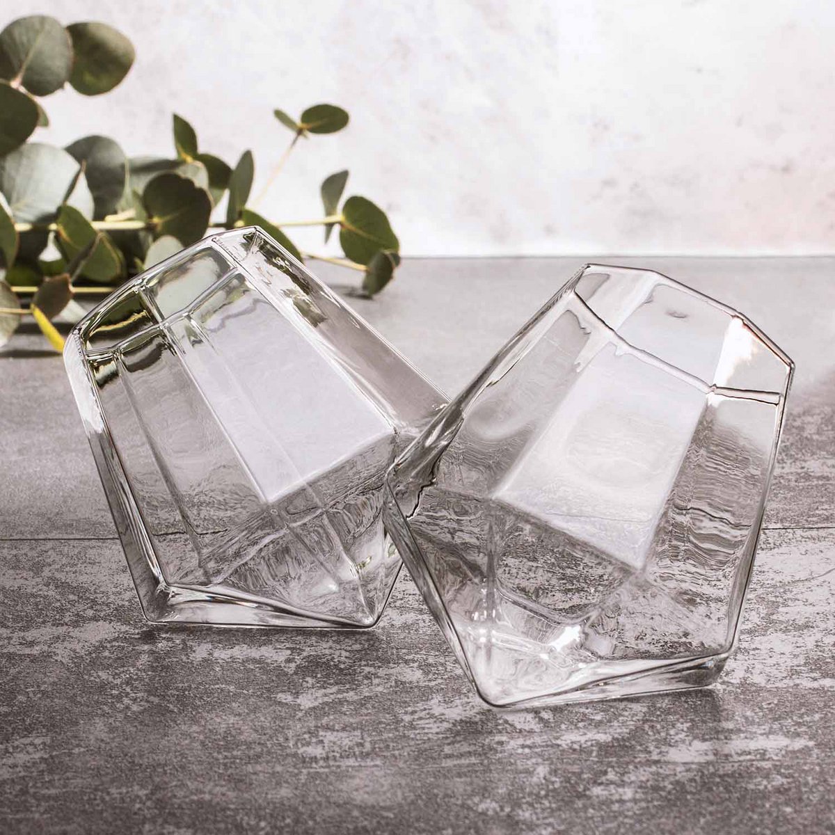 Mad Monkey - Lot de 2 verres diamant