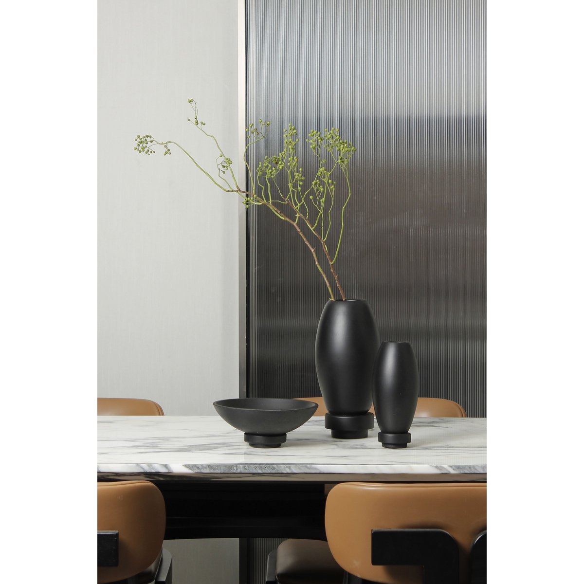 Art de la Table Grand Bol Design Moderne, en micro ciment, noir, RUD12BK Zistyhome art de la table