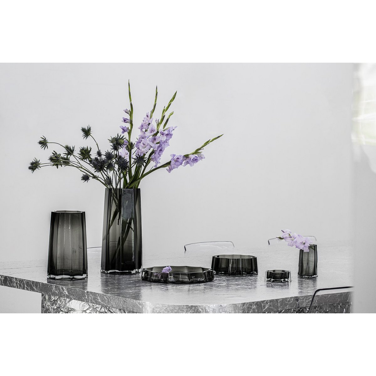 Bol de luxe moderne-classique, design élégant, LENOX 08 Gris